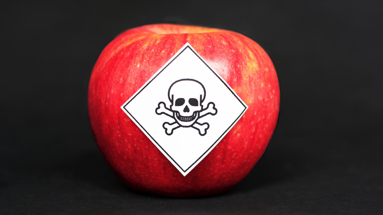 Pestizidrückstände in landwirtschaftlichen Lebensmitteln sind gefährlich für den Menschen.