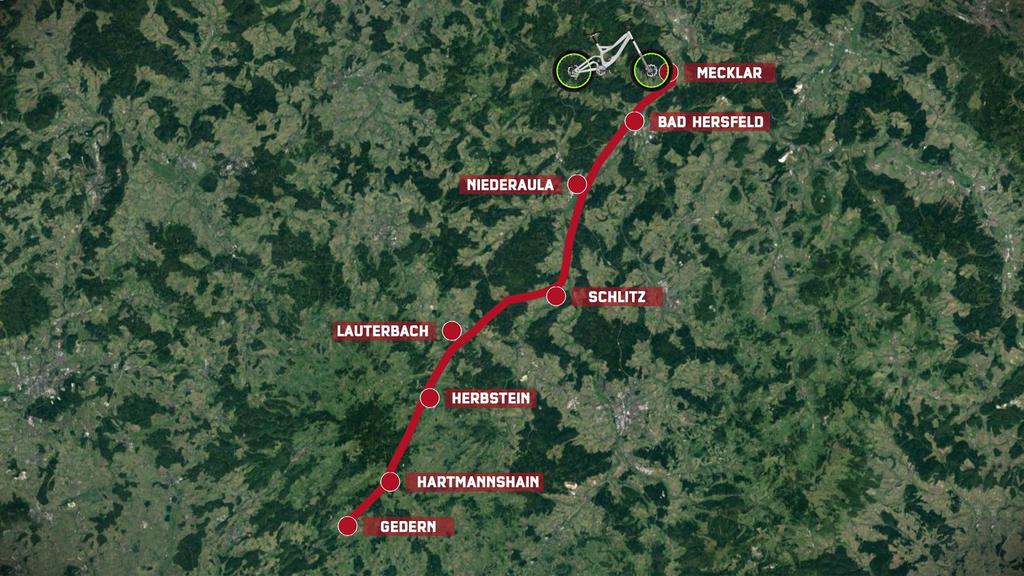 Route von Reporter Cord Eickhoff