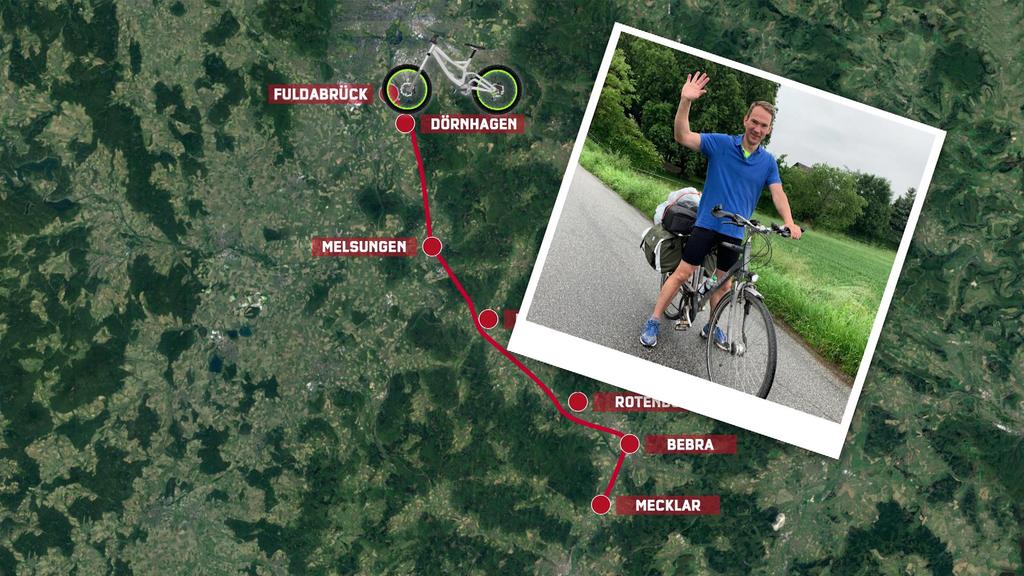Fahrradroute von Reporter Cord Eickhoff