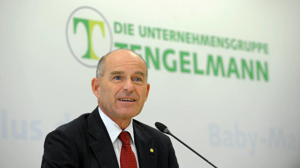 Deutschland, Muehlheim an der Ruhr, 07.07.2016 Karl-Erivan W. HAUB, Geschaeftsfuehrer und persoenlich haftender Gesellschafter der Unternehmungsgruppe Tengelmann, waehrend der Pressekonferenz Bilanz-Pressekonferenz der Unternehmensgruppe Tengelmann