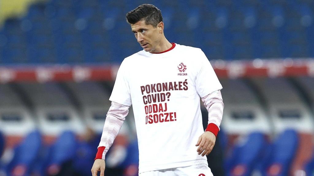 Robert Lewandowski beim Spiel der Polen in der UEFA Nations League gegen die Niederlande