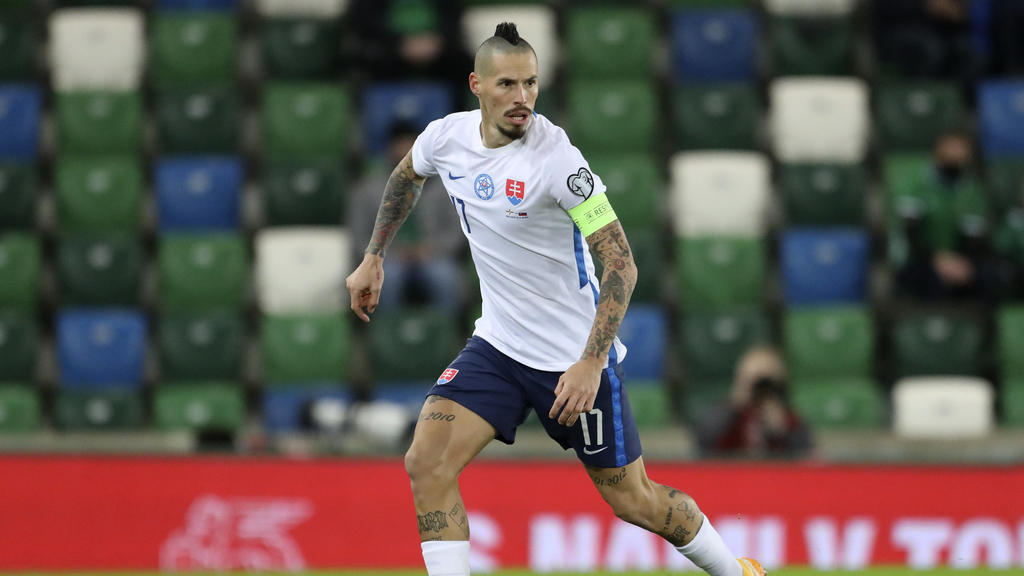 Der slowakische Nationalspieler Marek Hamsik während der Playoffs