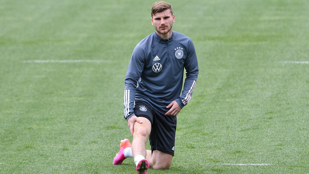 Trainingslager deutsche Fußball-Nationalmannschaft am 05.06.2021 in Seefeld Timo Werner Deutschland *** German national football team training camp on 05 06 2021 in Seefeld Timo Werner Germany xHDx