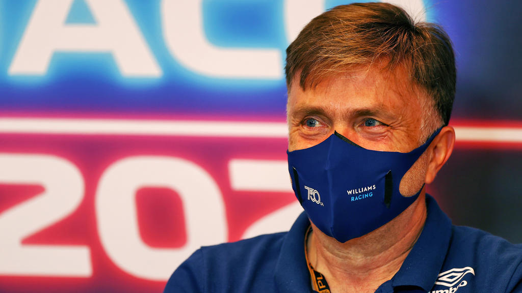 MONTE-CARLO, MONACO - MAY 20: Jost Capito, CEO of Williams talks in a Team Principals Press Conference during practice ahead of the F1 Grand Prix of Monaco at Circuit de Monaco on May 20, 2021 in Monte-Carlo, Monaco. (Photo by XPB - Pool/Getty Images