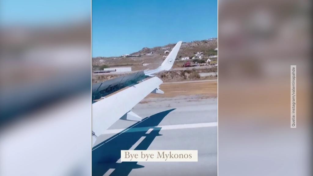 Valentina Pahde verlässt Mykonos