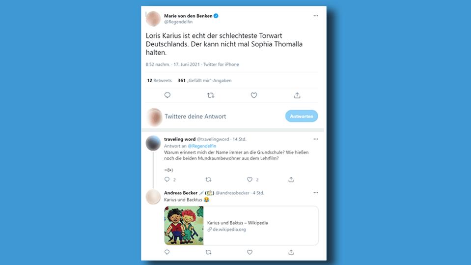 Auf Twitter wird kein gutes Haar an Loris Karius gelassen.