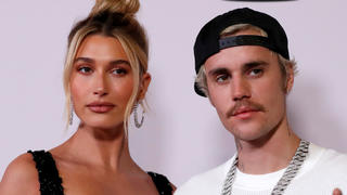FILE PHOTO: Singer Justin Bieber and his wife Hailey Baldwin pose at the premiere for the documentary television series "Justin Bieber: Seasons" in Los Angeles, California, U.S., January 27, 2020. REUTERS/Mario Anzuoni/File Photo