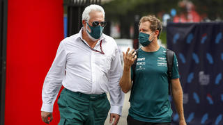 VETTEL Sebastian ger, Aston Martin F1 AMR21, portrait with STROLL Lawrence can, Aston Martin F1 owner, portrait during the Formula 1 Emirates Grand Prix de France 2021, 7th round of the 2021 FIA Formula One World Championship, WM, Weltmeisterschaft from June 18 to 20, 2021 on the Circuit Paul Ricard, in Le Castellet, France FORMULE 1 : Grand Prix de France - Circuit Paul-Ricard - Le Castellet - 19/06/2021 DPPI/Panoramic PUBLICATIONxNOTxINxFRAxITAxBEL _GDN7335 