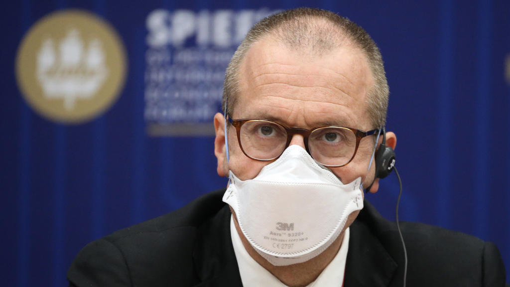 ST PETERSBURG, RUSSIA JUNE 3, 2021: World Health Organisation WHO Regional Director for Europe Hans Henri P. Kluge looks on at a joint briefing with Rospotrebnadzor head Anna Popova not pictured at the 2021 St Petersburg International Economic Forum