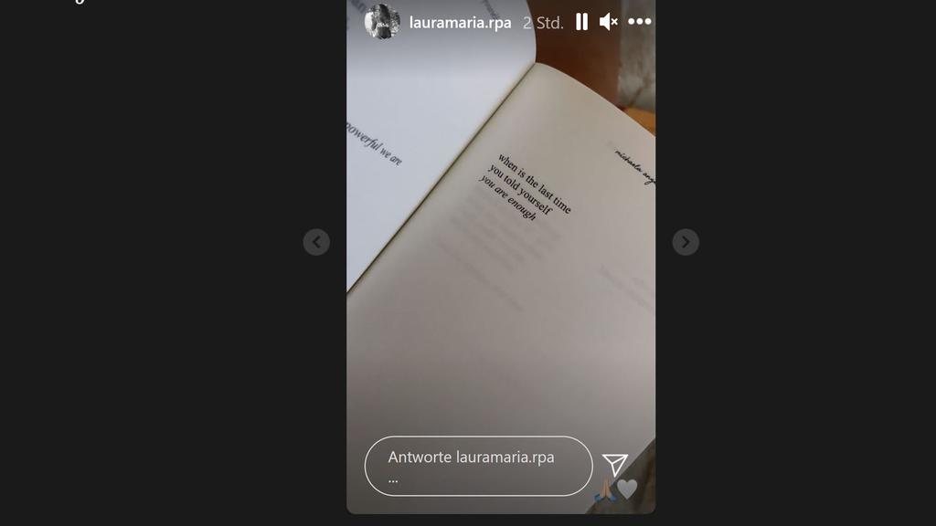 Laura Maria Instagram-Story