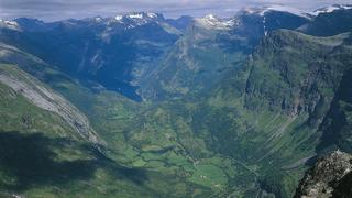 Bergschlucht in Norwegen. 
