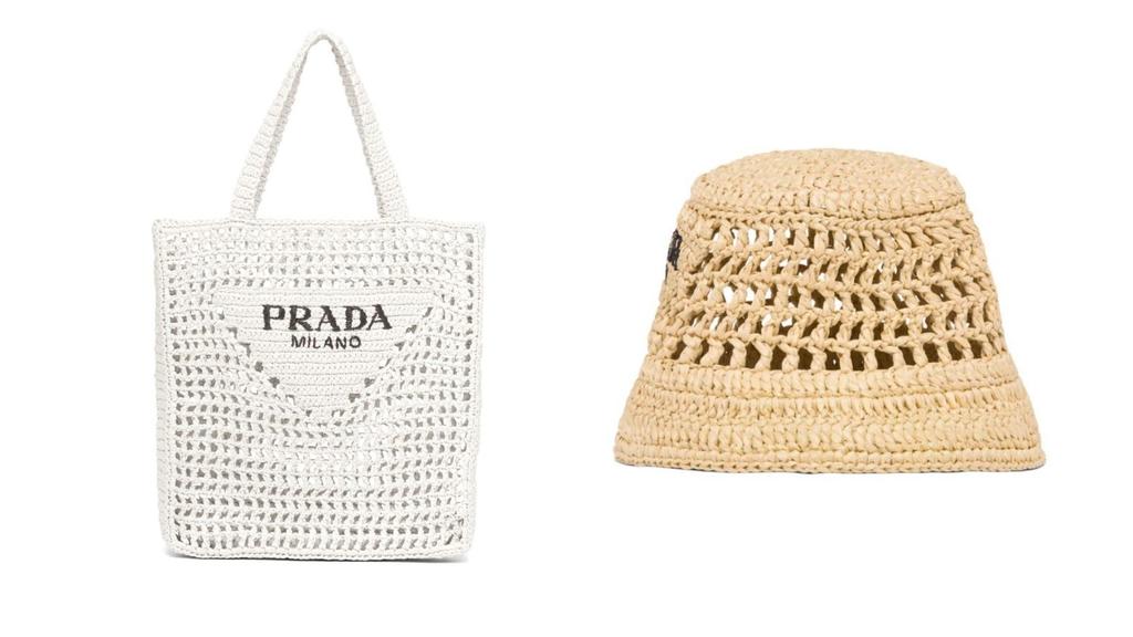 Tasche und der Fischerhut von Prada