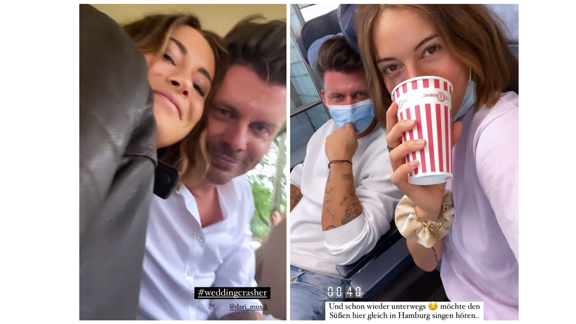 Zuerst besuchten Jenny und Dari eine Hochzeit, am nächsten Tag ging's gemeinsam nach Hamburg.
