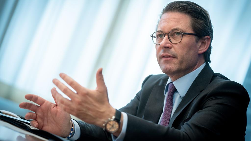 07.07.2021, Berlin: Andreas Scheuer (CSU), Bundesminister für Verkehr und digitale Infrastruktur, spricht in einem Interview mit Journalisten der Deutschen Presse-Agentur. Foto: Kay Nietfeld/dpa +++ dpa-Bildfunk +++