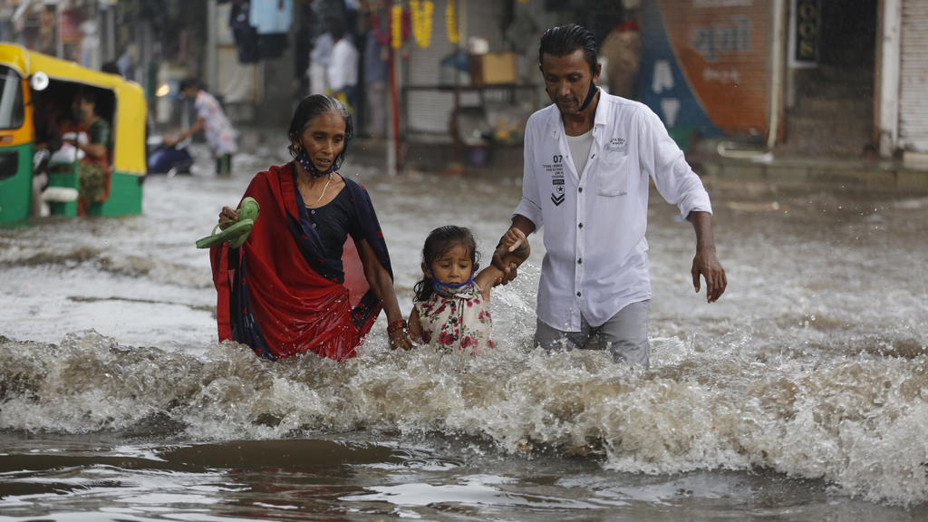 Monsun-Saison in Indien