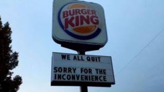 In einer Burger-King-Filiale in Nebraska (USA) kündigte das ganze Personal auf einmal.