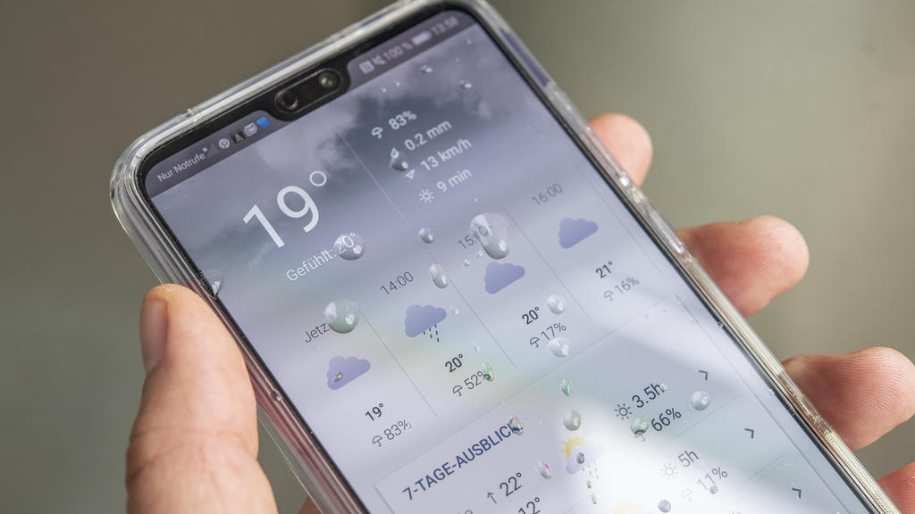 Wetter-Apps können bei Starkregen helfen.
