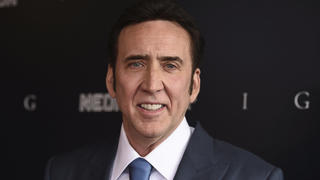 Nicolas Cage arrives at the Los Angeles premiere of "Pig" on Tuesday, July 13, 2021, at the Nuart Theatre. (Photo by Jordan Strauss/Invision/AP)