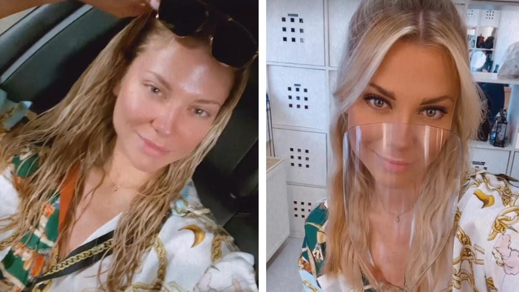 Valentina Pahde vor und nach dem Styling.
