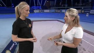 Angela-Fingererben und Evelyn Burdecki bei den RTL Spommerspielen in Leizig