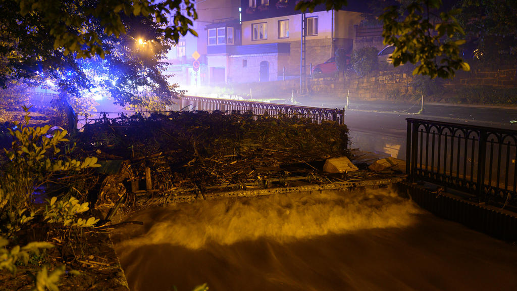 Unwetter in Sachsen