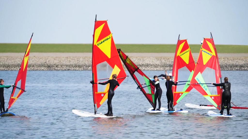 Ein sportlicher Tag auf dem Meer.