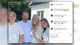 Ein Familien-Portrait der Norwegen-Royals bei Instagram