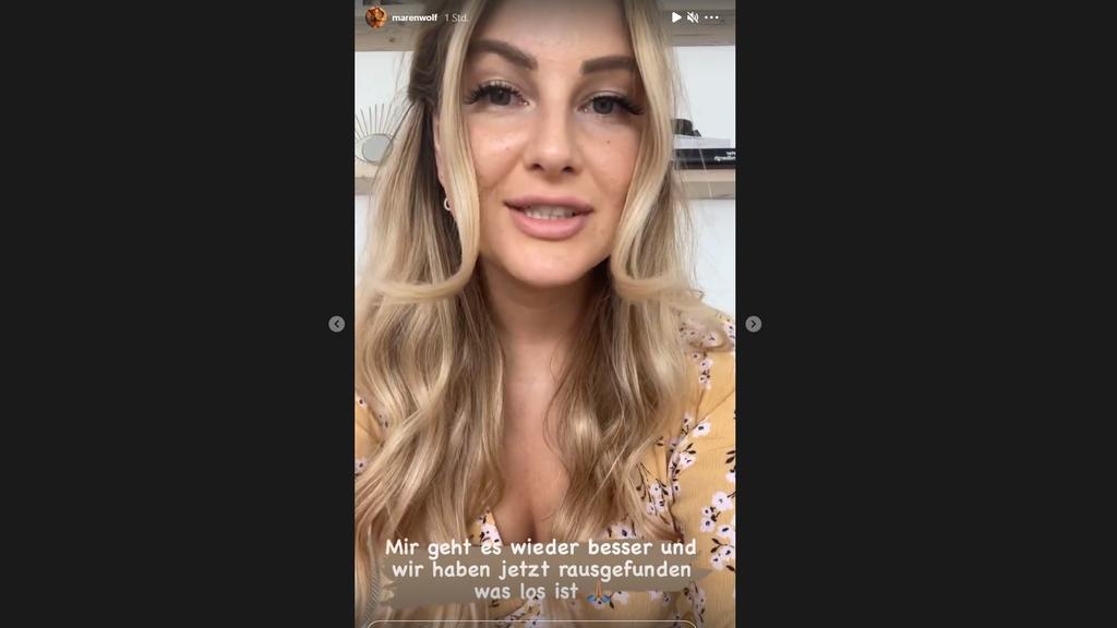 YouTuberin Maren Wolf in einer Instagram-Story