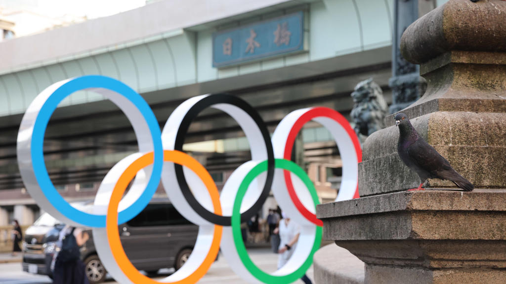 Olympische Ringe in Tokio