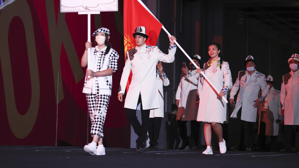Manche Athleten trugen in Tokio bei der Eröffnungsfeier keine Maske.