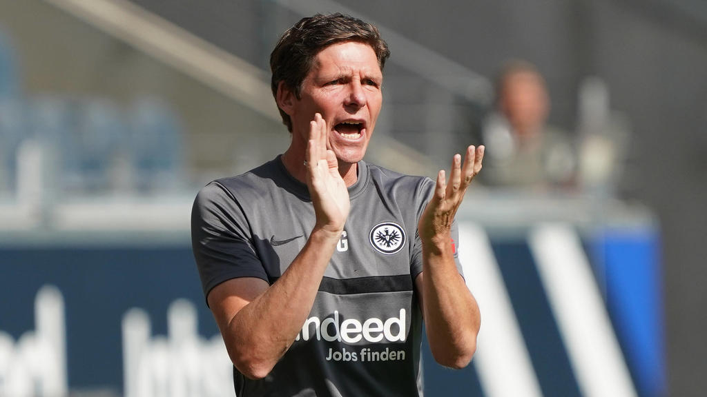 Trainer Oliver Glasner Eintracht Frankfurt schreit herum - 24.07.2021 Fussball 1. Bundesliga, Saison 21/22, Freundschaftsspiel, SG Eintracht Frankfurt vs. Racing Straßburg, Deutsche Bank Park, emonline, emspor, *** Coach Oliver Glasner Eintracht Fra