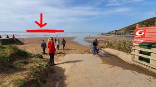 Strand von Saunton Sands-Ehering wiedergefunden