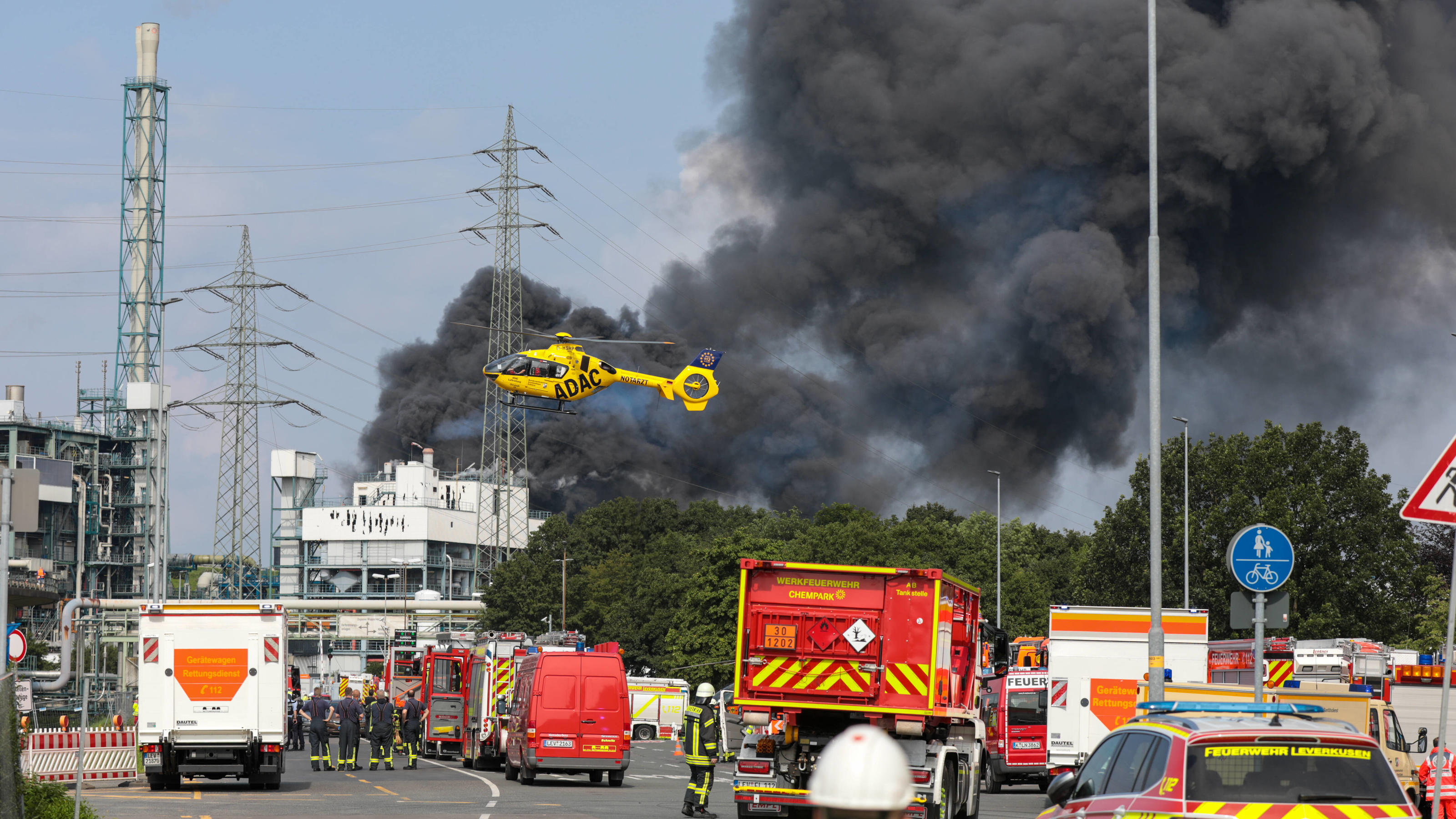 Explosion in Chemiepark Leverkusen
