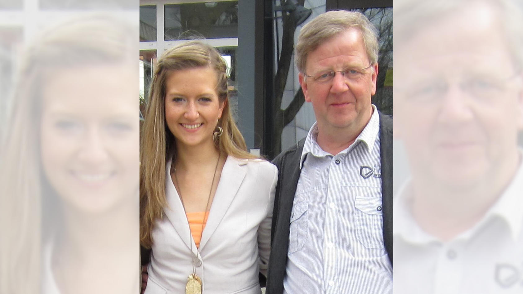 Ein starkes Team: Karina und ihr geliebter Papa Bernhard.