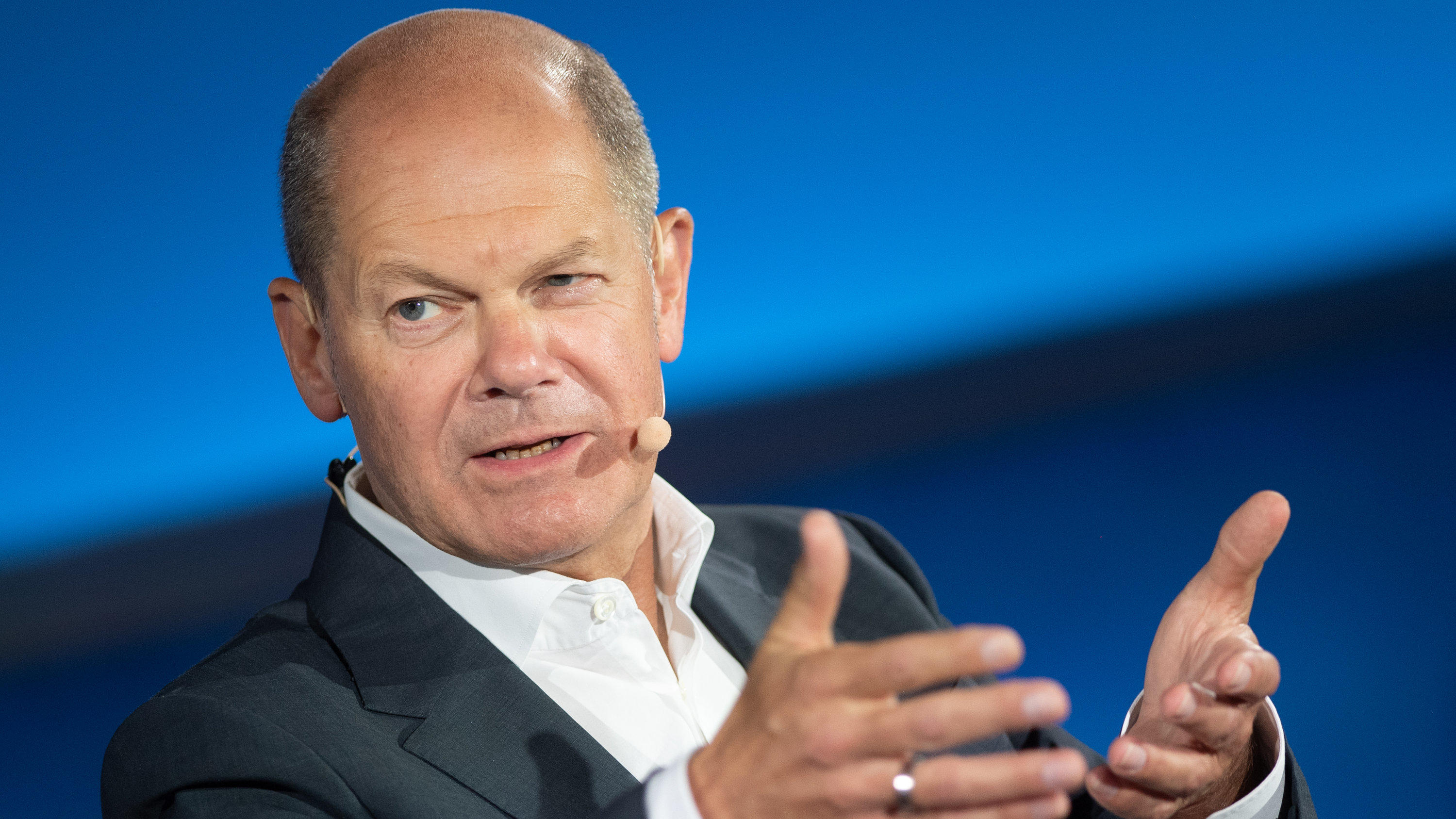 Olaf Scholz im Sommer als Kanzlerkandidat bei "Brigitte Live"