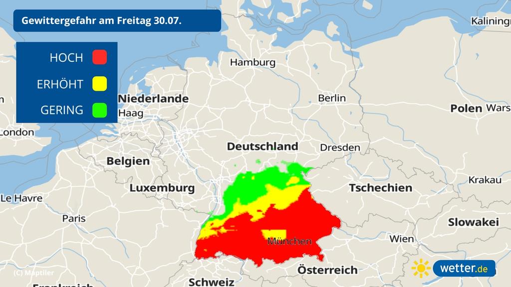 Unwetter In Bayern Baden Wurttemberg Starkregen Hagel Und Sturmboen Angekundigt