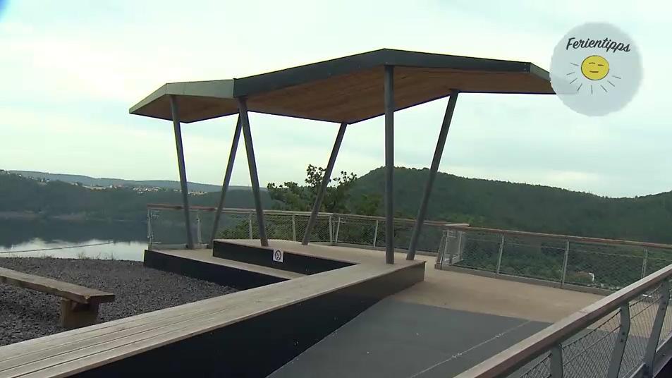 Die neue Aussichtsplattform im Wildtierpark Edersee