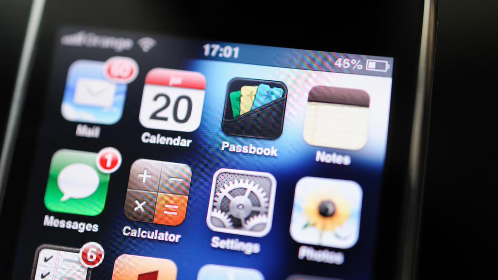 Ein altes iPhone mit altem Design.