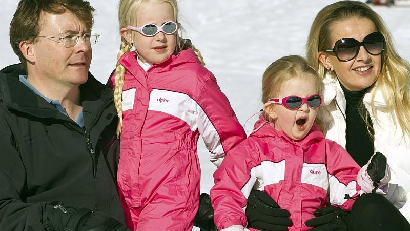 Prinz Friso mit seiner Familie im Skiurlaub