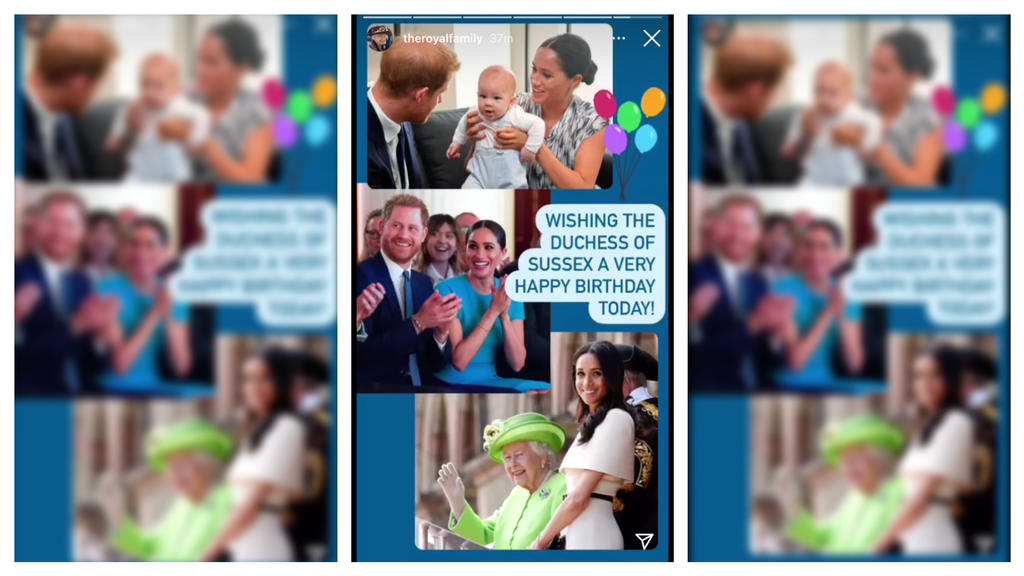Der royale Palast gratuliert Meghan.