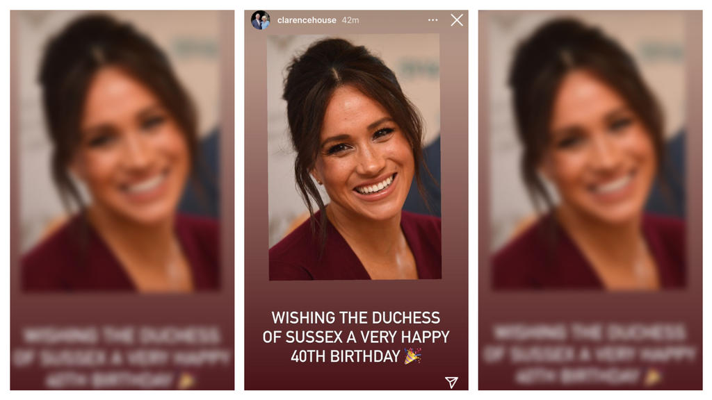 Glückwünsche für Herzogin Meghan
