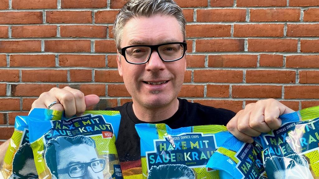 Oliver Numrich entwickelt Haxe mit Sauerkraut-Chips
