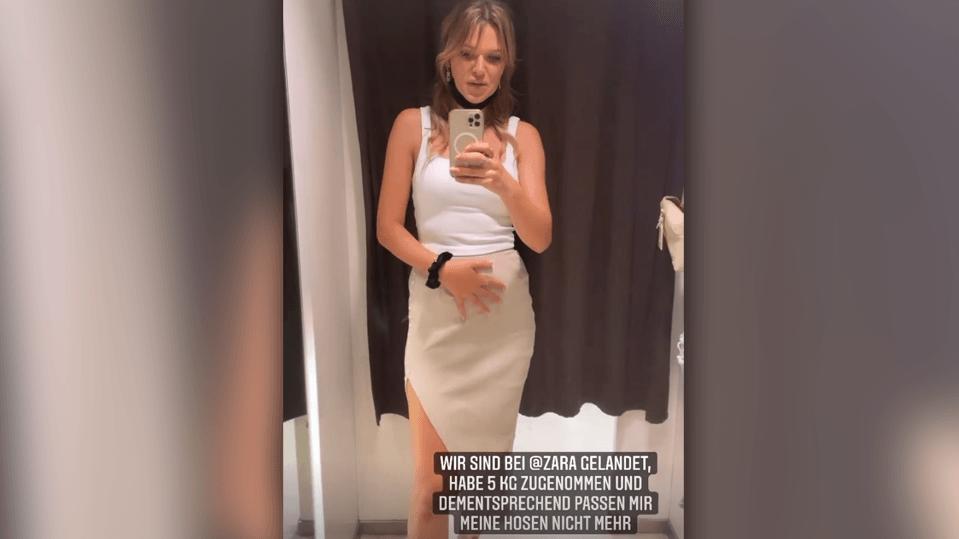 Sara Kulka hat fünf Kilo zugenommen.