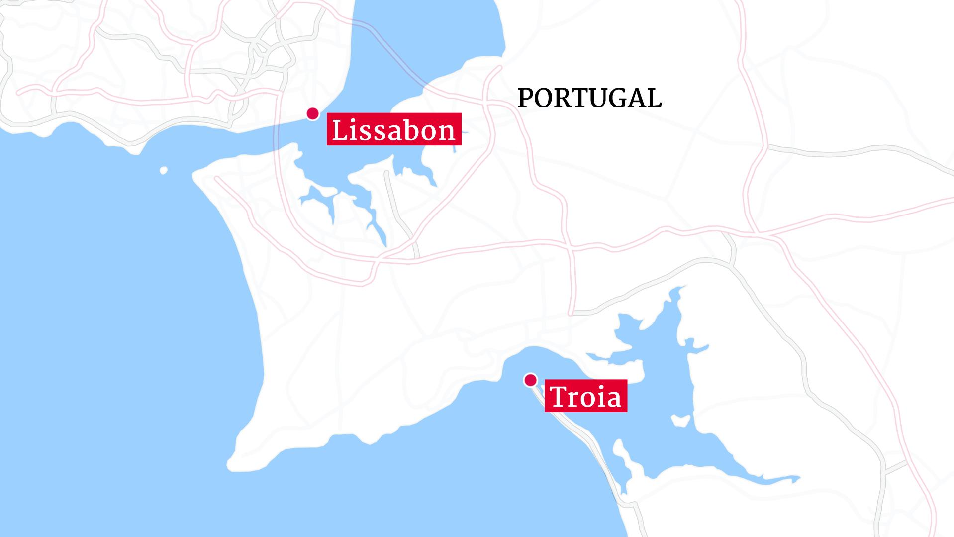 Der Unfall soll sich auf der portugiesischen Halbinsel Troia südlich von Lissabon ereignet haben.