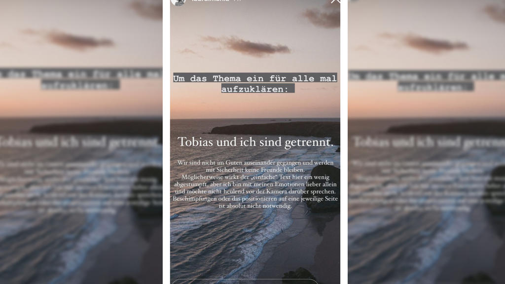 Laura und Tobi sind getrennt