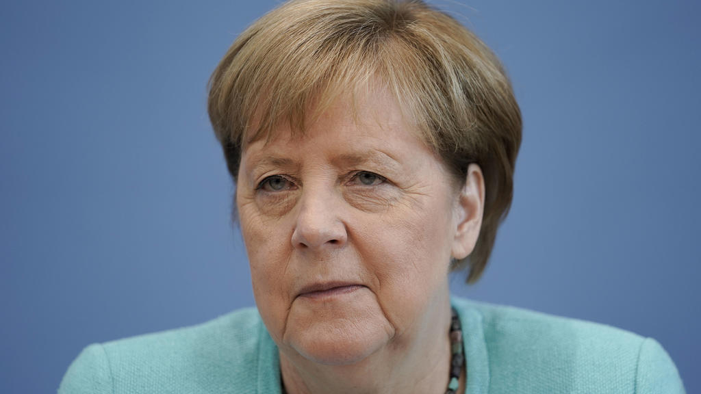 Bundeskanzlerin Dr. Angela Merkel in der Bundespressekonferenz zur Sommer-Pressekonferenz zu Aktuellen Themen der Innen- und Aussenpolitik Aktuell,22.07.2021,Berlin,Bundeskanzlerin Dr. Angela Merkel im Portrait bei der Bundespressekonferenz zur Somme