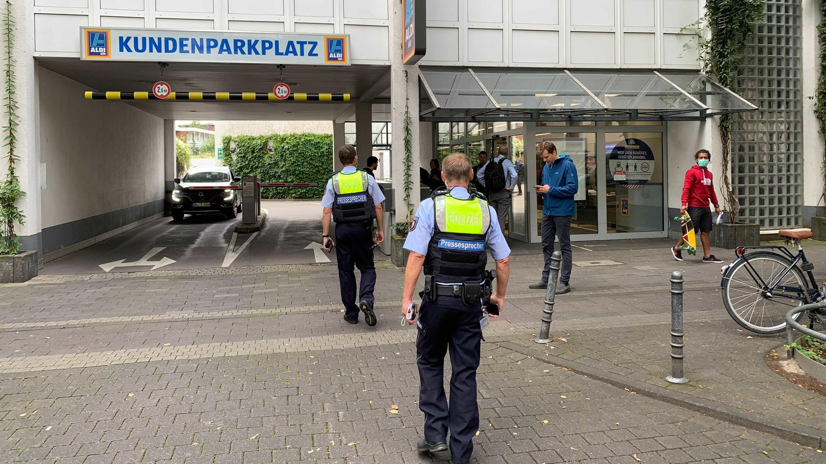 Überfall auf Aldi-Markt in Köln.