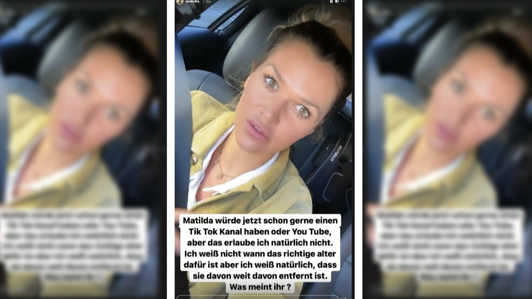 Sara Kulka meldet sich in einer neuen Story zu Wort