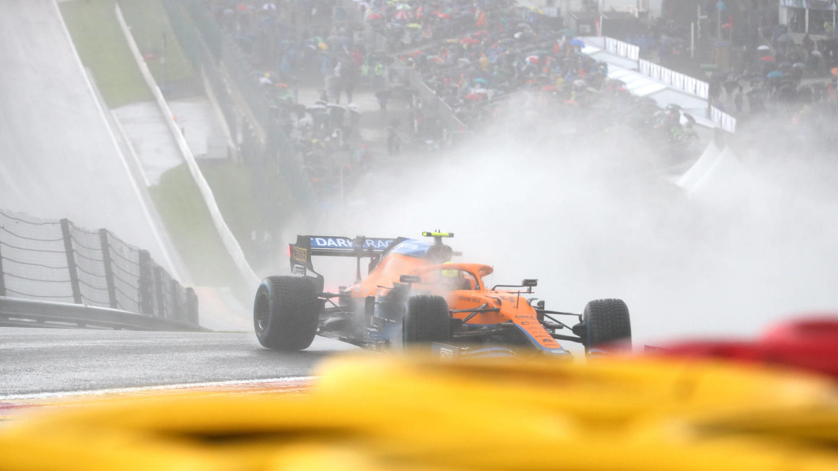 Kurz vor dem Einschlag: Lando Norris im McLaren