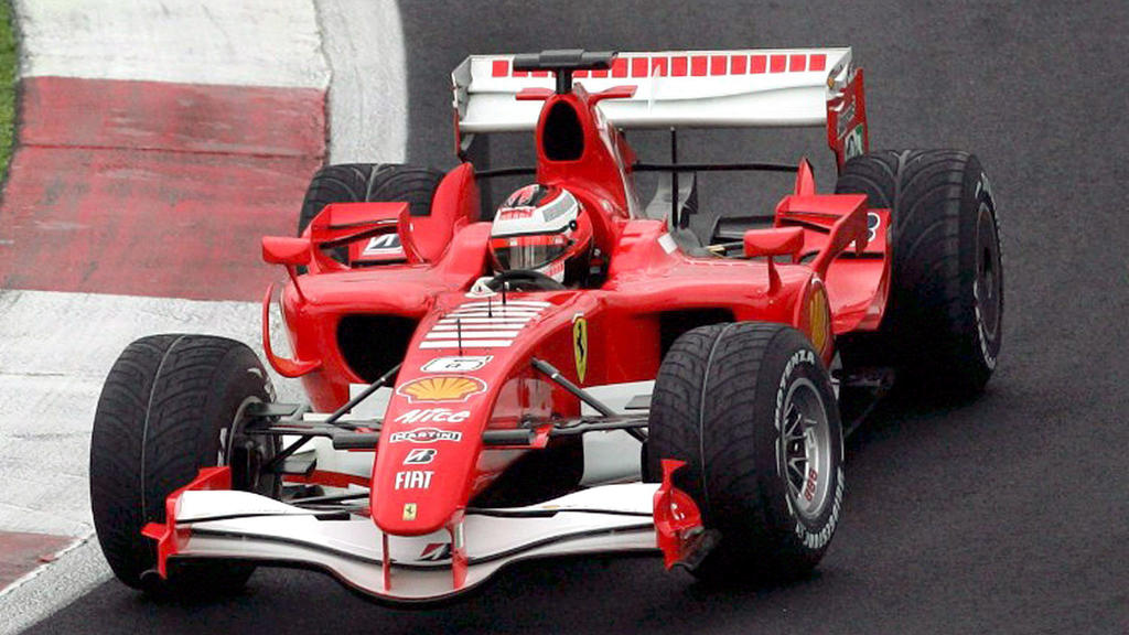Finnish driver Kimi Raikkonen drives his Ferrari F 2007 during the training session at Vallelunga circuit, Italy on Tuesday 23 January 2007. EPA/ALESSANDRO DI MEO + +++(c) dpa - Bildfunk+++